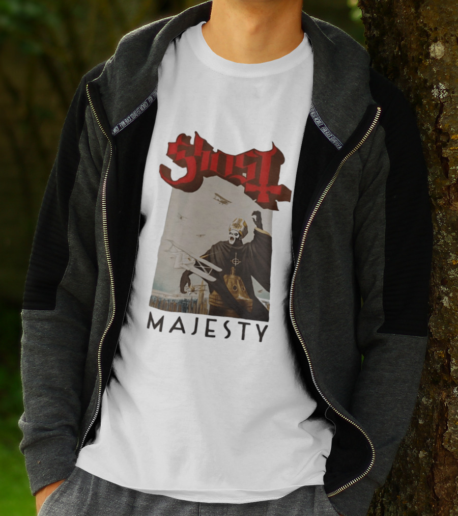 Ghost Papa Emeritus Planes Majesty T-Shirt