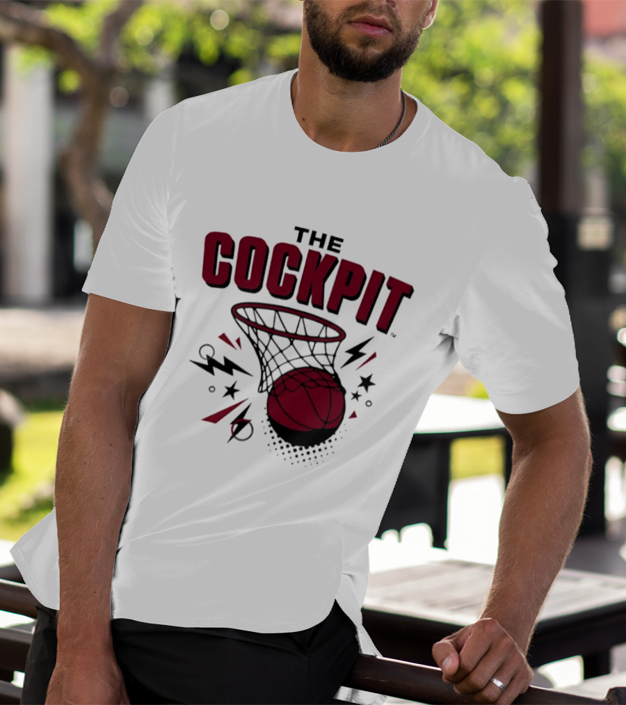 The Cockpit South Carolina Gamecocks Basketball Hoop Thunder T-Shirt