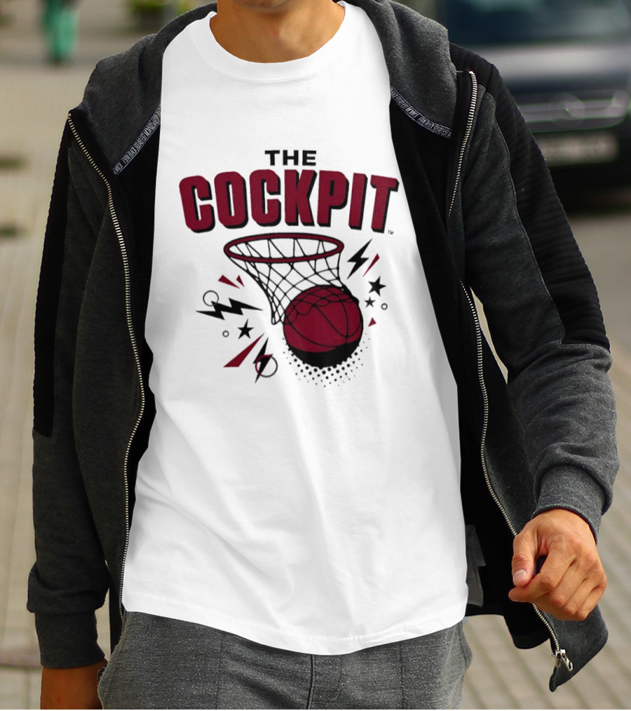 The Cockpit South Carolina Gamecocks Basketball Hoop Thunder T-Shirt