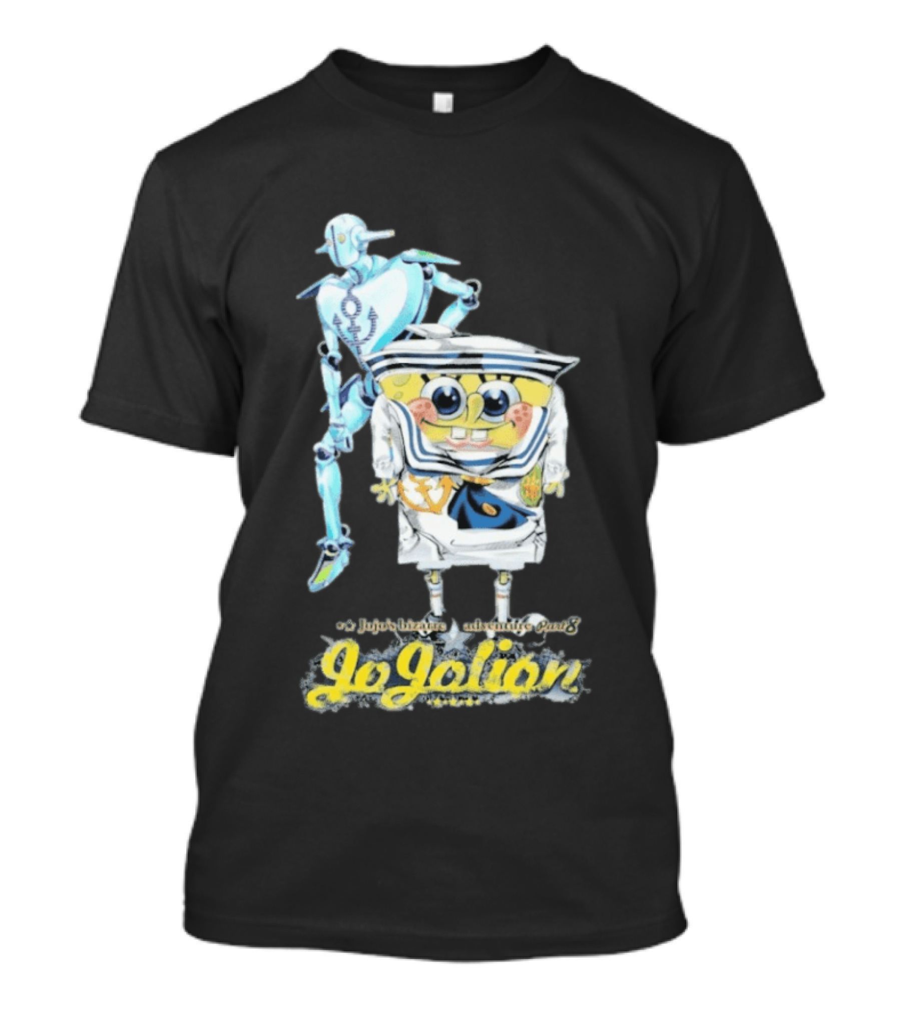 JoJolion SpongeBob Crossover With Robotic T-Shirt