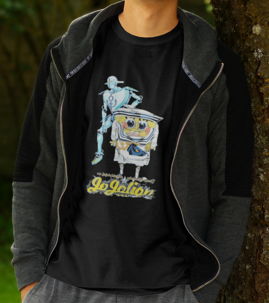 JoJolion SpongeBob Crossover With Robotic T-Shirt