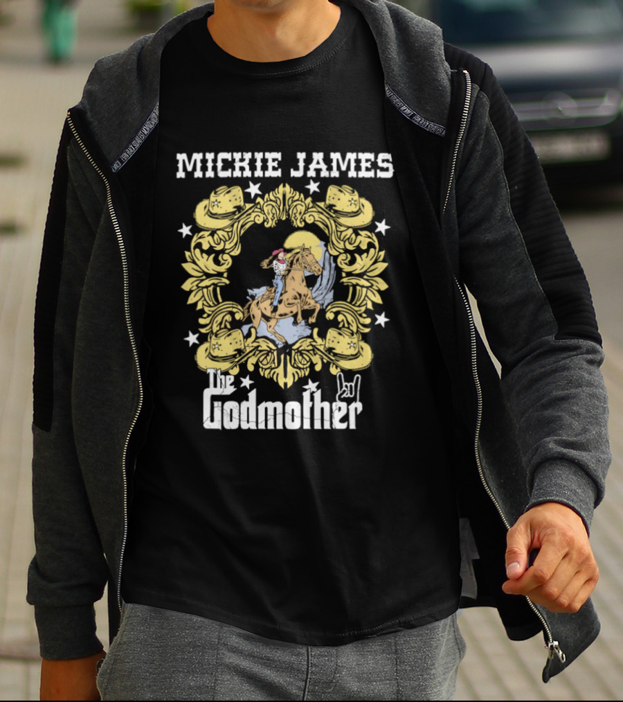 Cowgirl Mickie James The Godmother Riding Horse T-Shirt