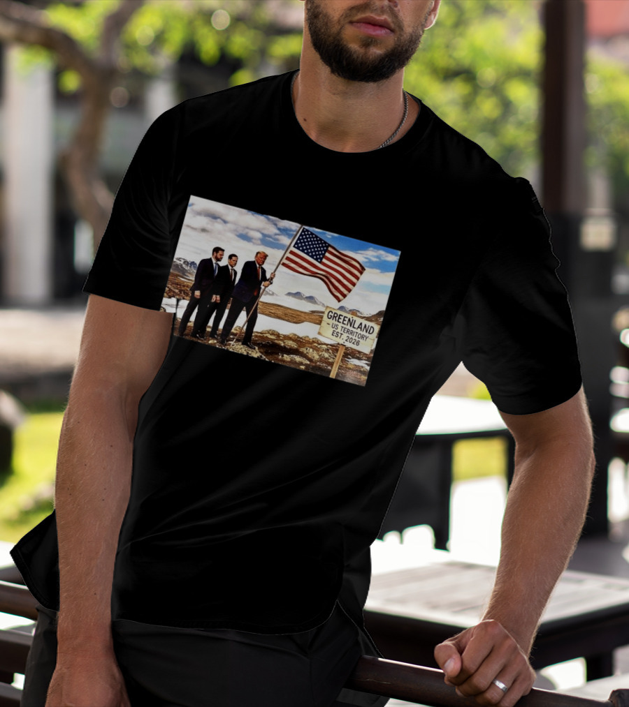 Donald Trump Greenland US Territory Flag 2026 T-Shirt