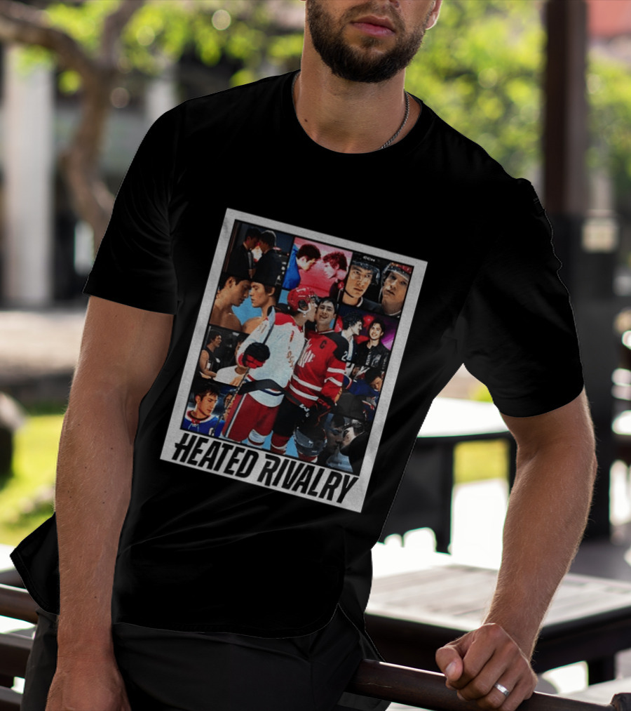 Ilya Rozanov Shane Hollander Heated Rivalry Hockey Collage Fan T-Shirt