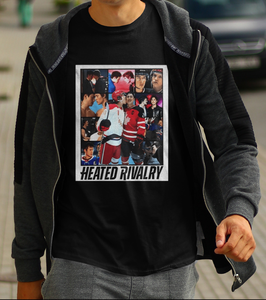 Ilya Rozanov Shane Hollander Heated Rivalry Hockey Collage Fan T-Shirt