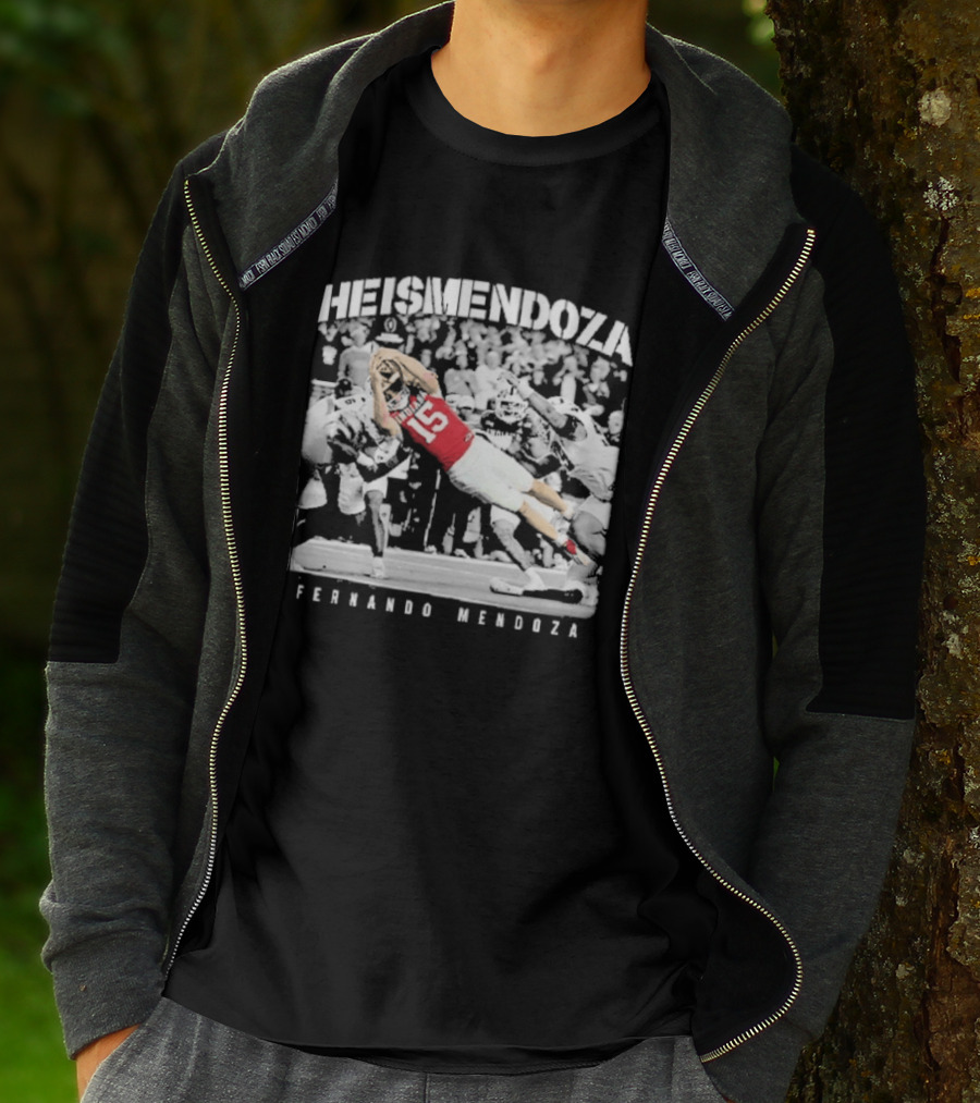 Heisman Mendoza Fernando Mendoza Indiana Hoosiers Fourth Down Run T-Shirt
