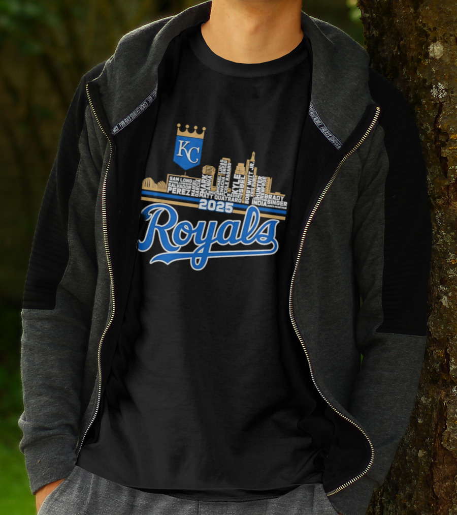 Kansas City Royals 2025 KC Skyline Royals T-Shirt