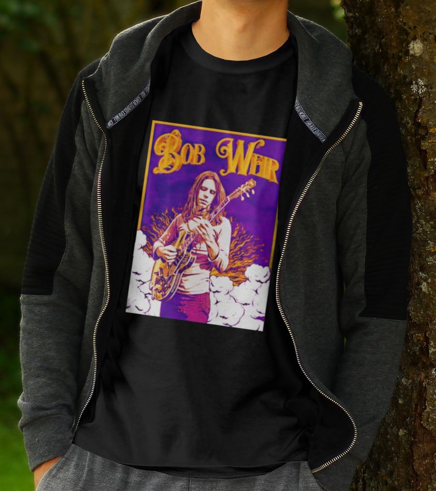 Bob Weir 1947 2026 Psychedelic Tribute Art With Guitar T-Shirt