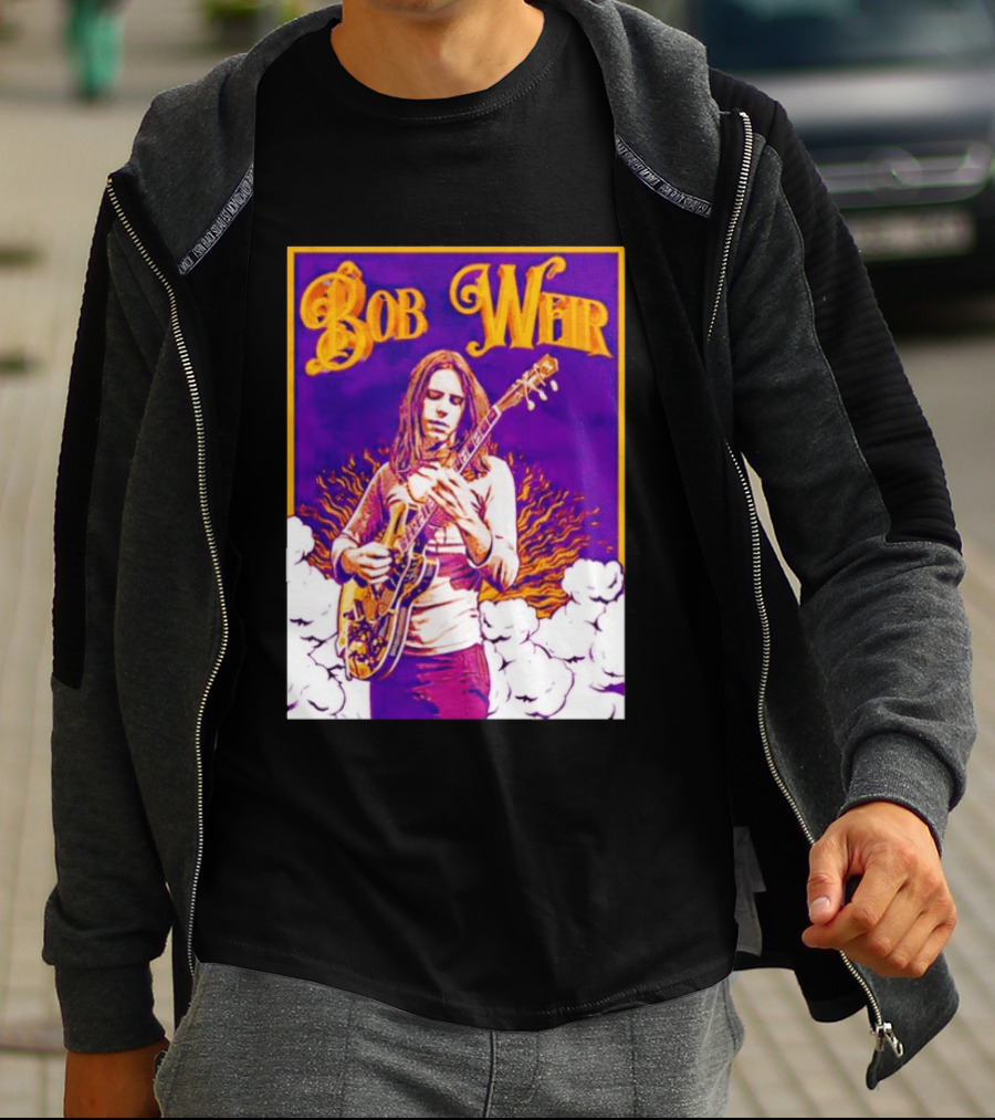 Bob Weir 1947 2026 Psychedelic Tribute Art With Guitar T-Shirt