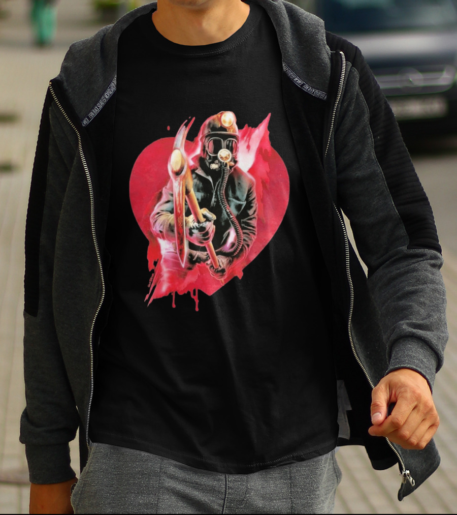 My Bloody Valentine 45th Anniversary Miner Heart T-Shirt