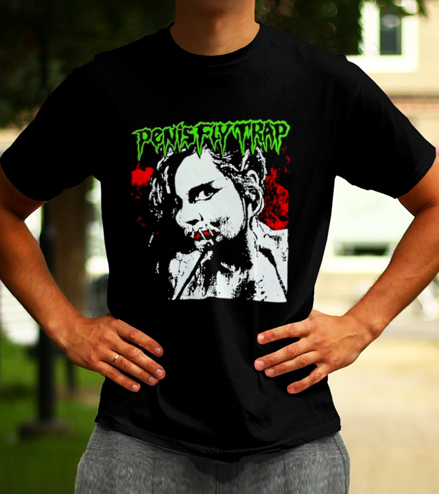 Penis Flytrap Horror Aesthetic Red Green T-Shirt