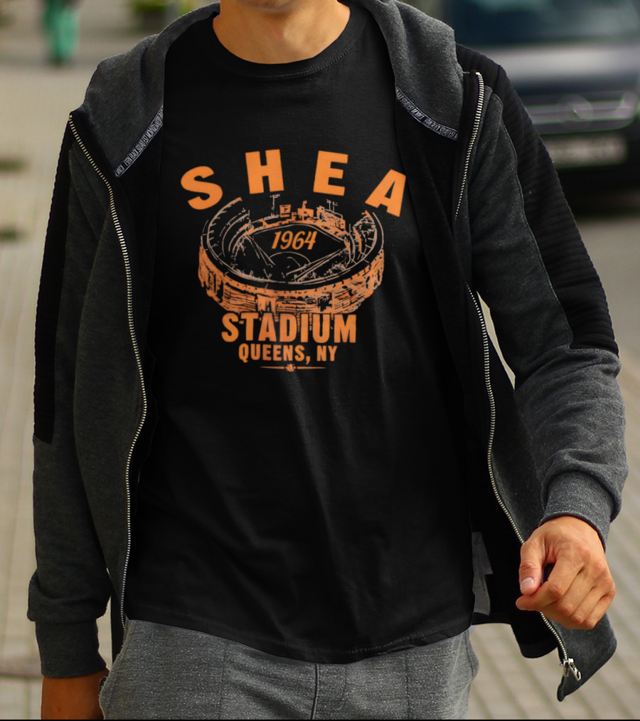 Shea 1964 Stadium Queens NY Baseball Heritage T-Shirt