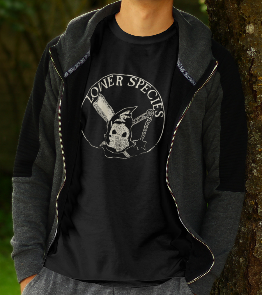 Lower Species Skull With Bat And Chain T-Shirt