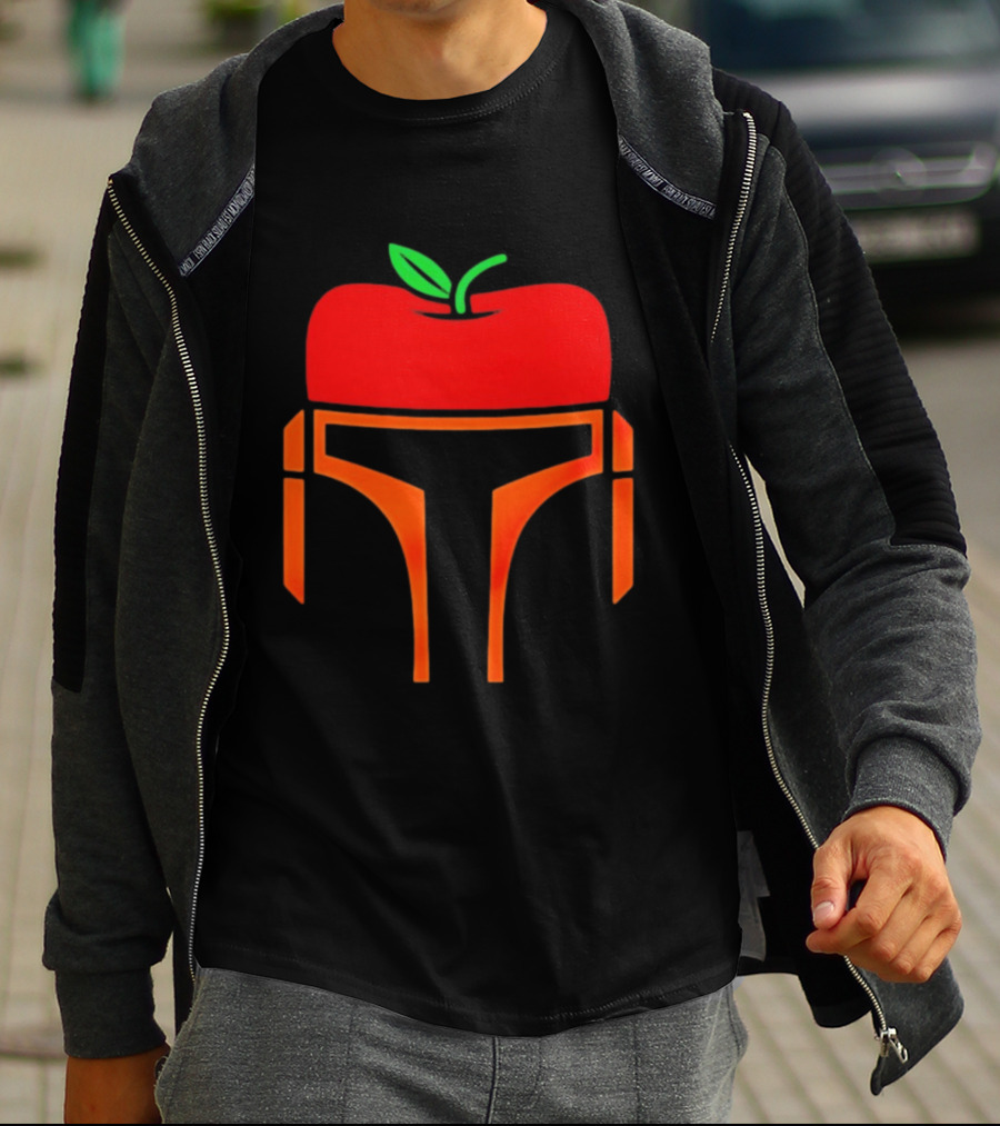 Bounty Hunter Helmet Apple Fusion T-Shirt