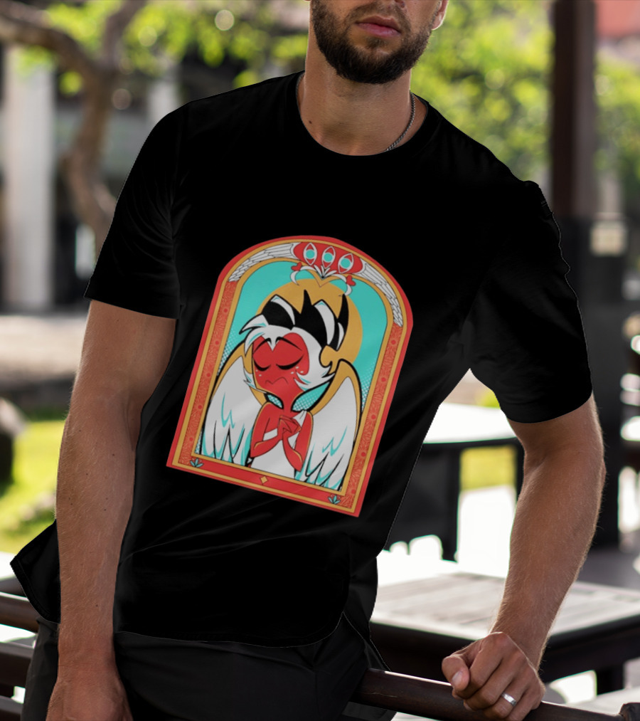 Helluva Boss Saint Fuckass Angel Character Image T-Shirt
