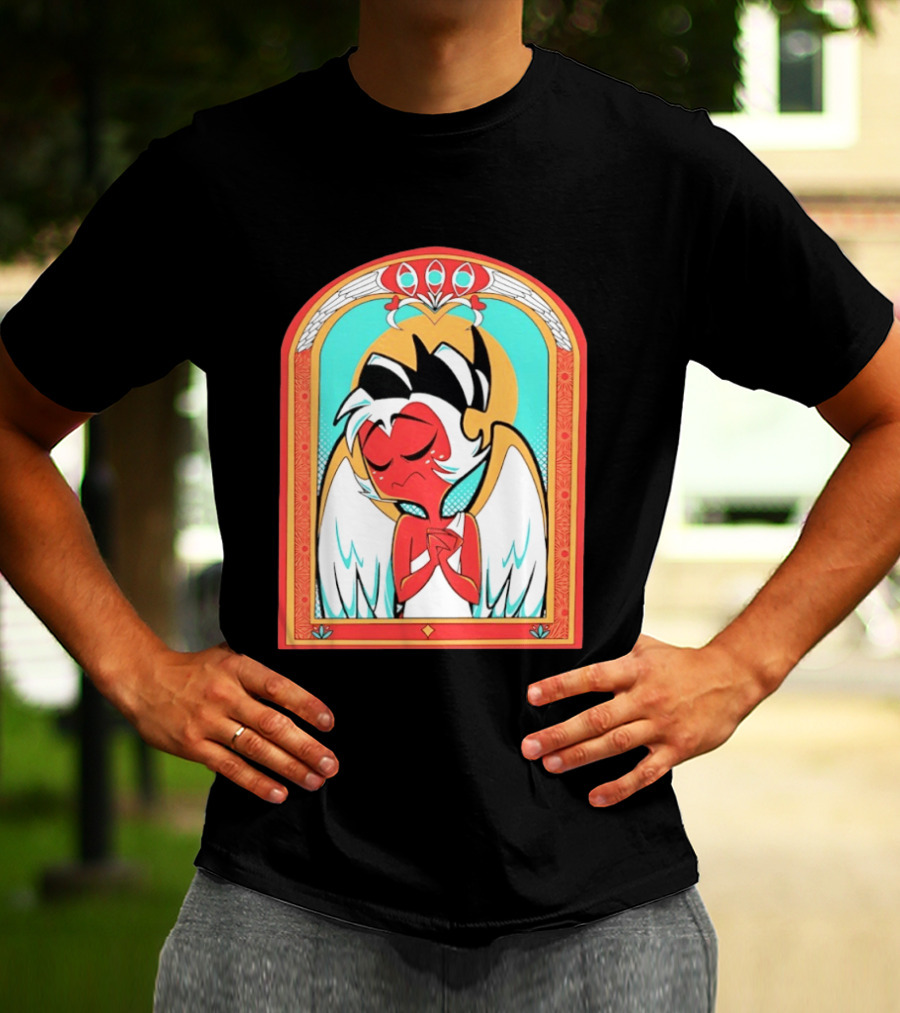 Helluva Boss Saint Fuckass Angel Character Image T-Shirt