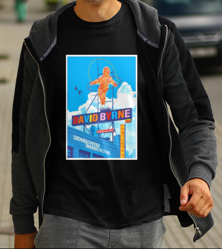 David Byrne Live Melbourne Sidney Myer Music Bowl January 22 2026 T-Shirt