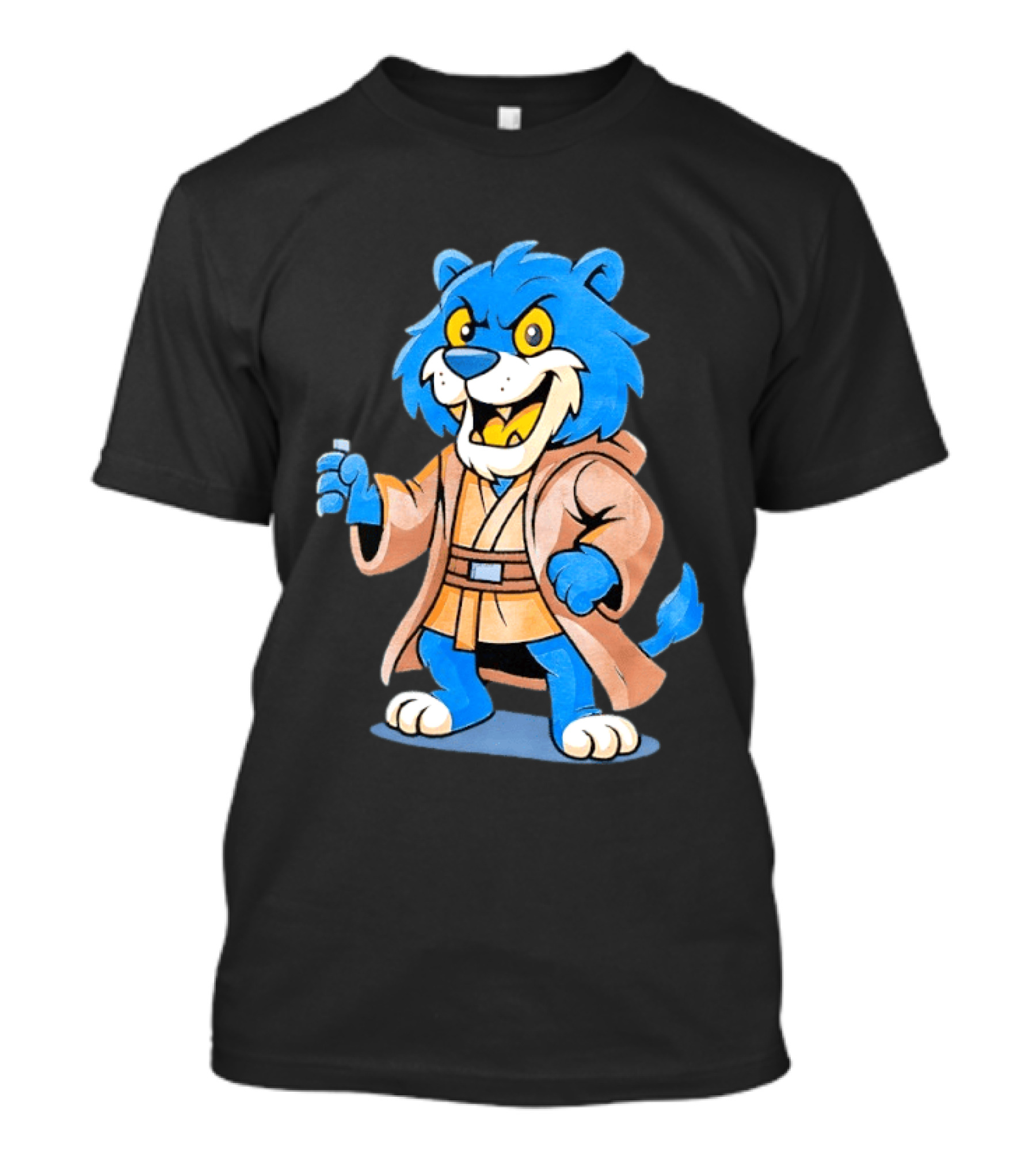 Star Wars Jedi Lion Wearing Robe New York Islanders Hockey T-Shirt