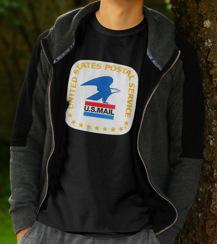 United States Postal Service US Mail Eagle Icon Vintage Look T-Shirt
