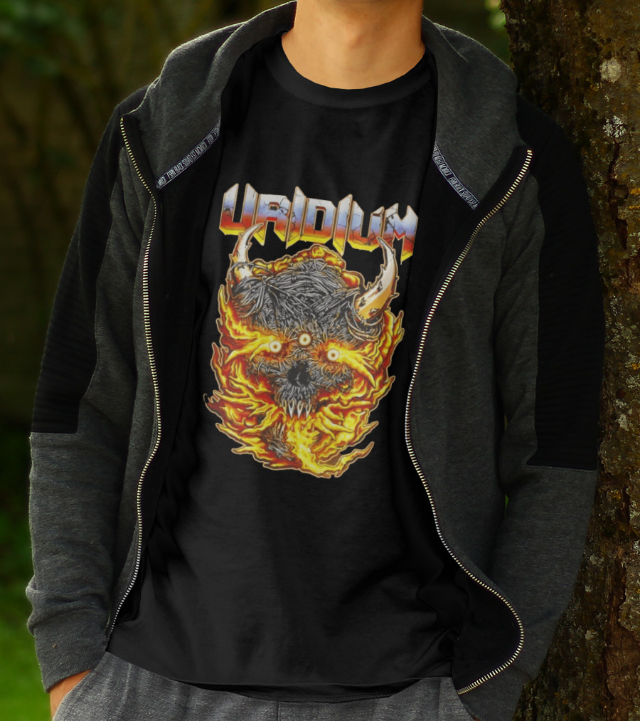Uridium Heavy Metal Fiery Demon T-Shirt