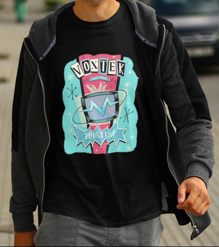 VoxTek Trust Us Retro 1952 Style With Television T-Shirt