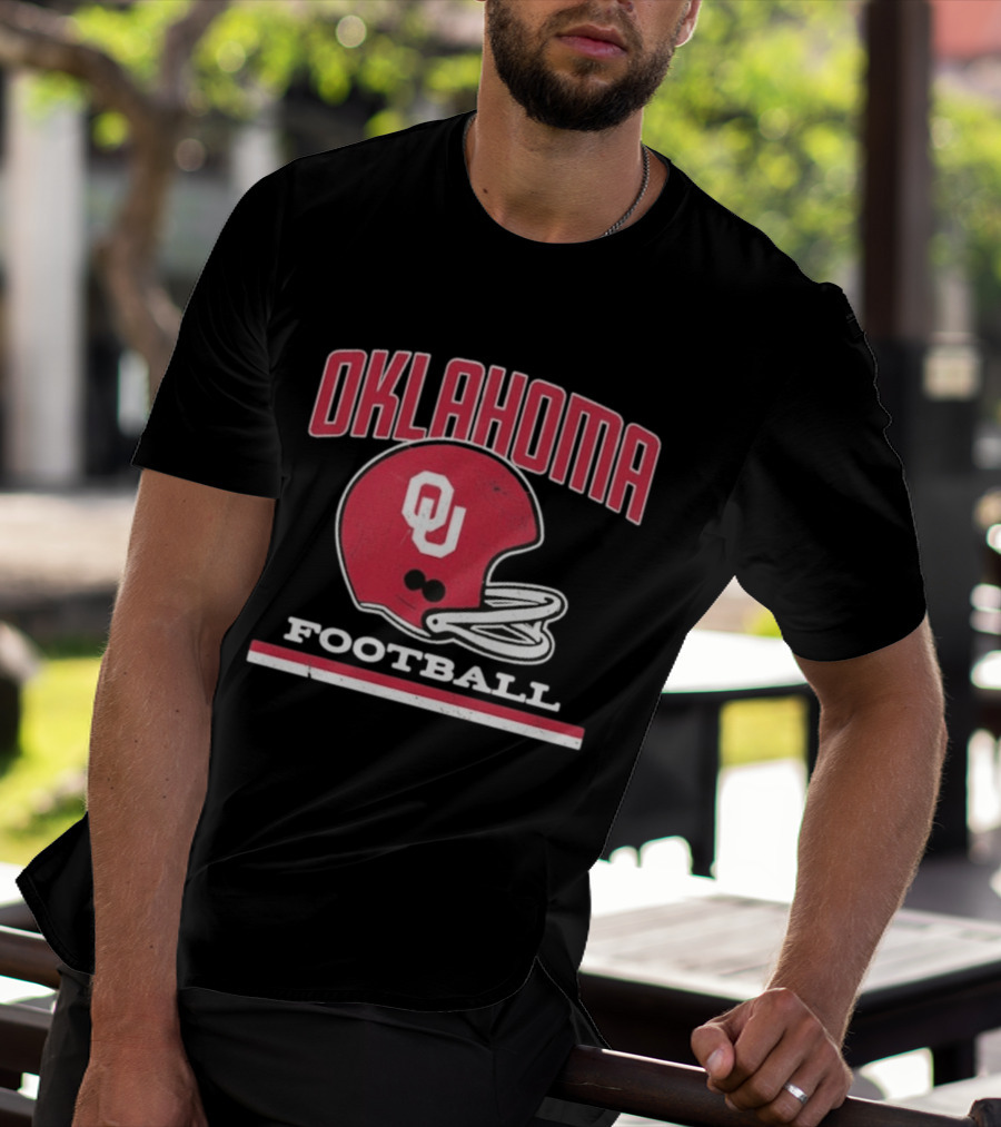 Oklahoma Sooners Football Helmet OU T-Shirt