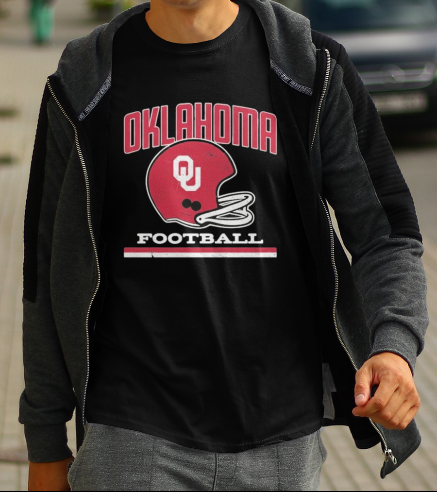 Oklahoma Sooners Football Helmet OU T-Shirt