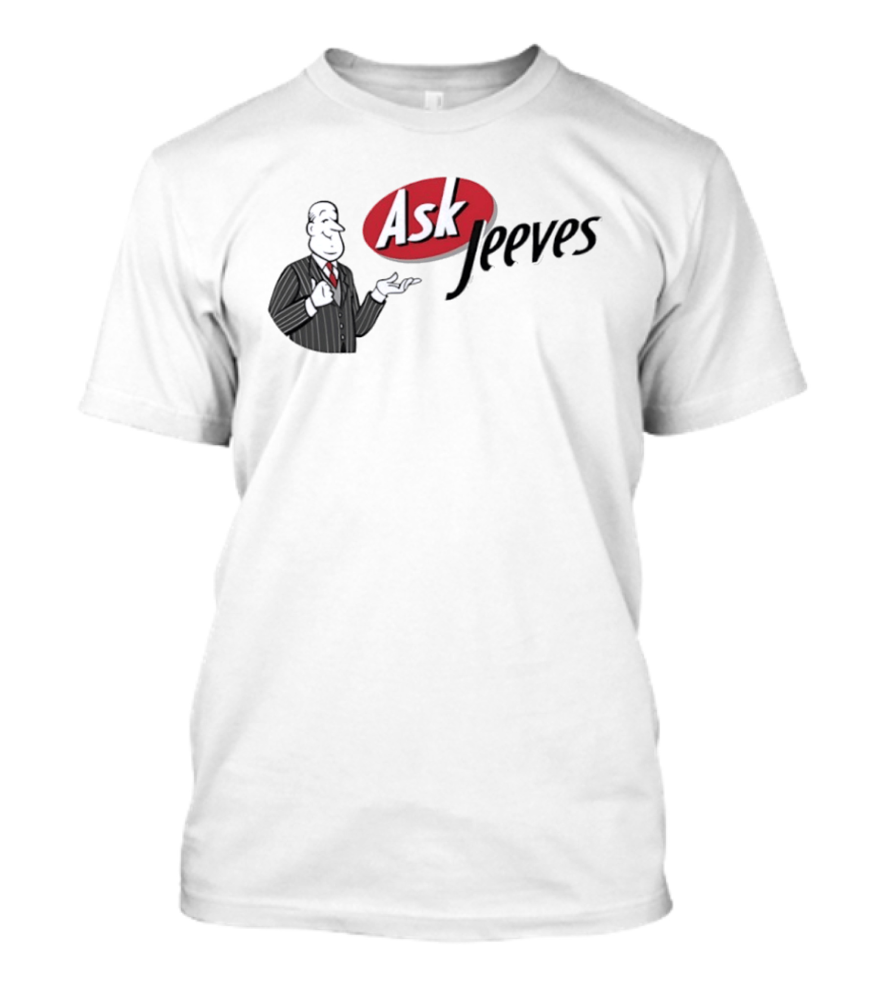 Ask Jeeves Classic Vintage Internet Butler T-Shirt