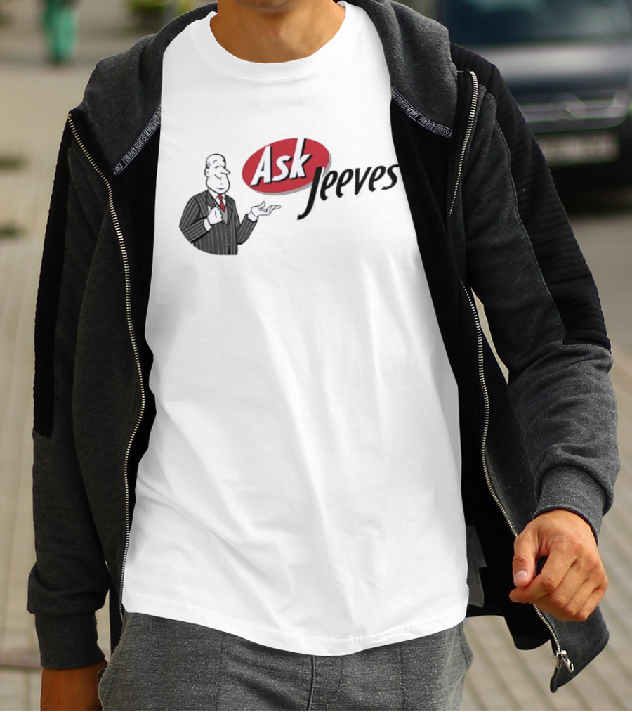 Ask Jeeves Classic Vintage Internet Butler T-Shirt