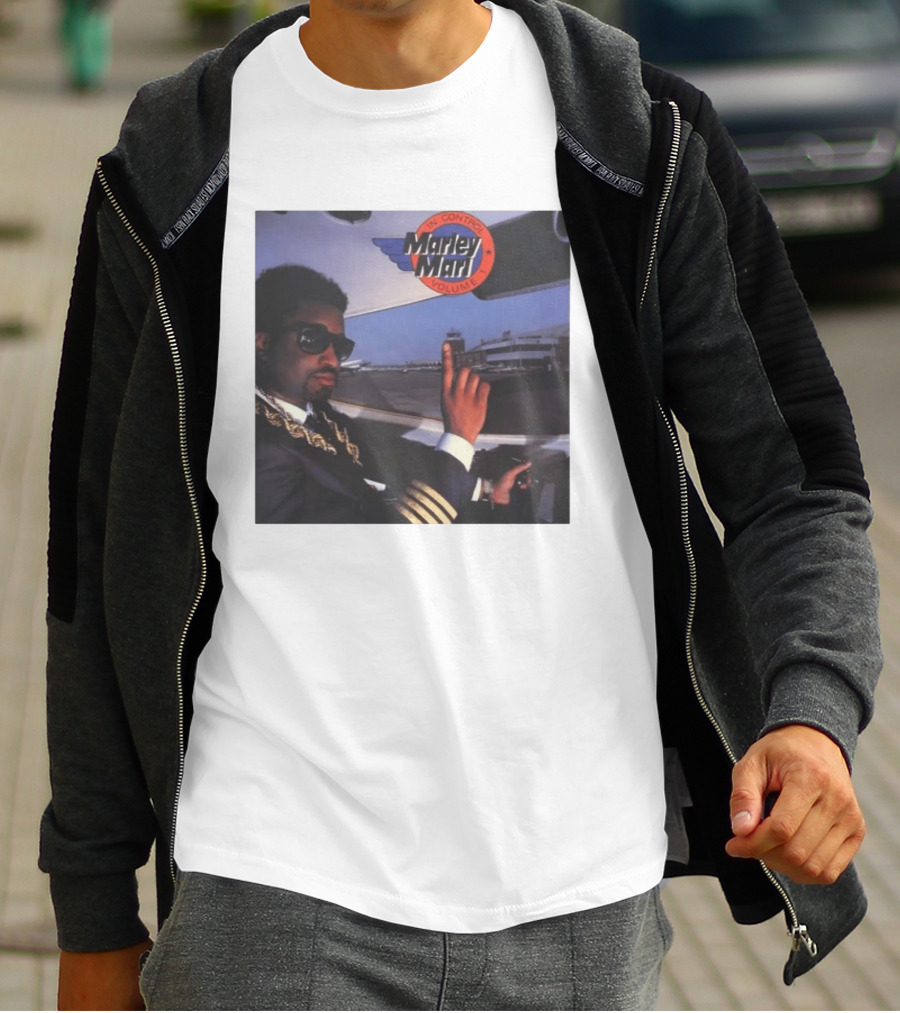 Marley Marl In Control Volume 1 Iconic Hip Hop DJ In Pilot Uniform T-Shirt
