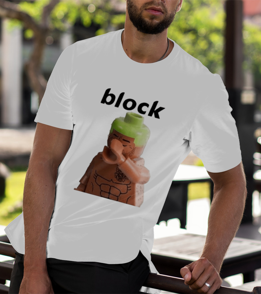 Block The Don Block LEGO Minifigure Style Dabbing Pose T-Shirt