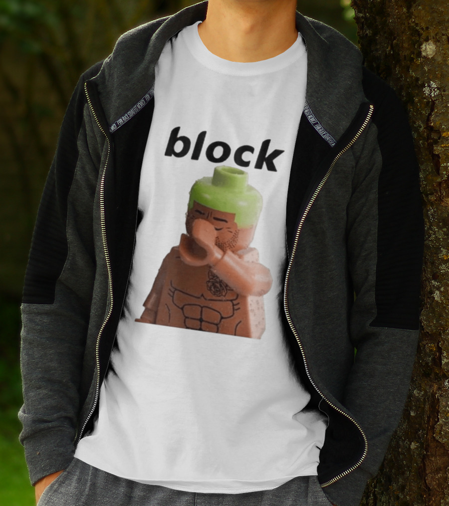 Block The Don Block LEGO Minifigure Style Dabbing Pose T-Shirt