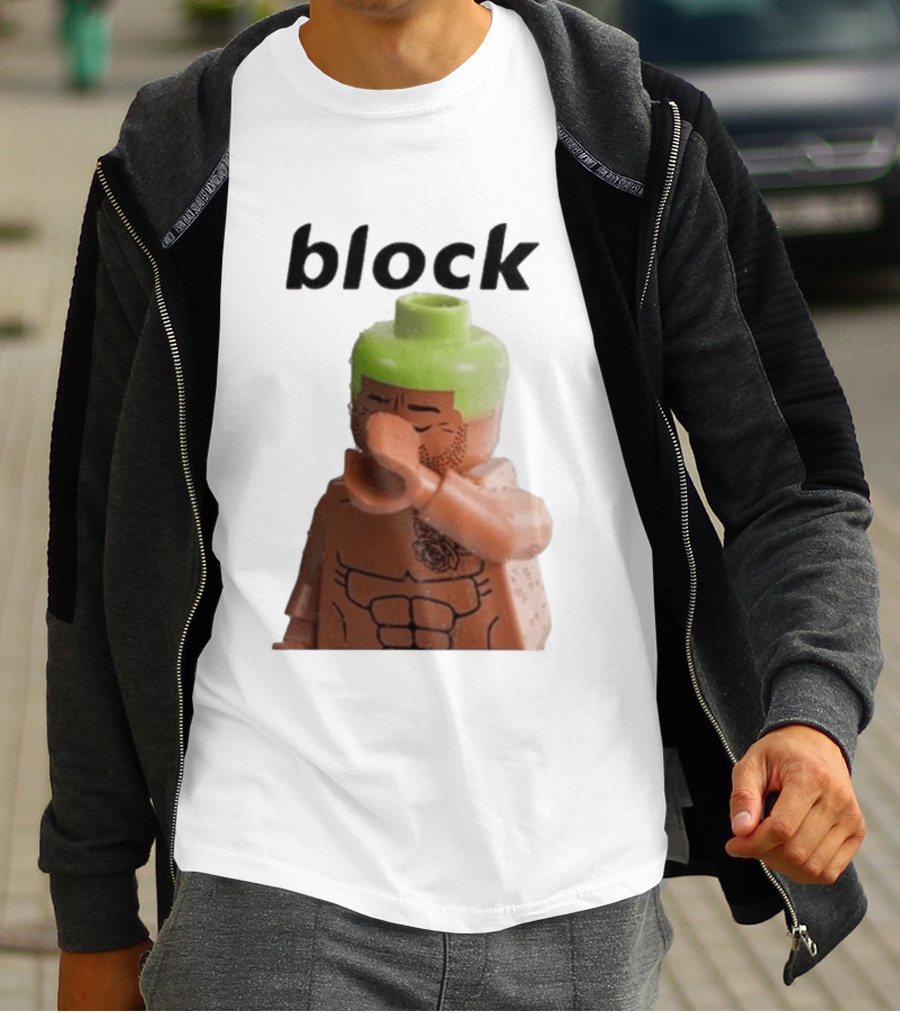 Block The Don Block LEGO Minifigure Style Dabbing Pose T-Shirt