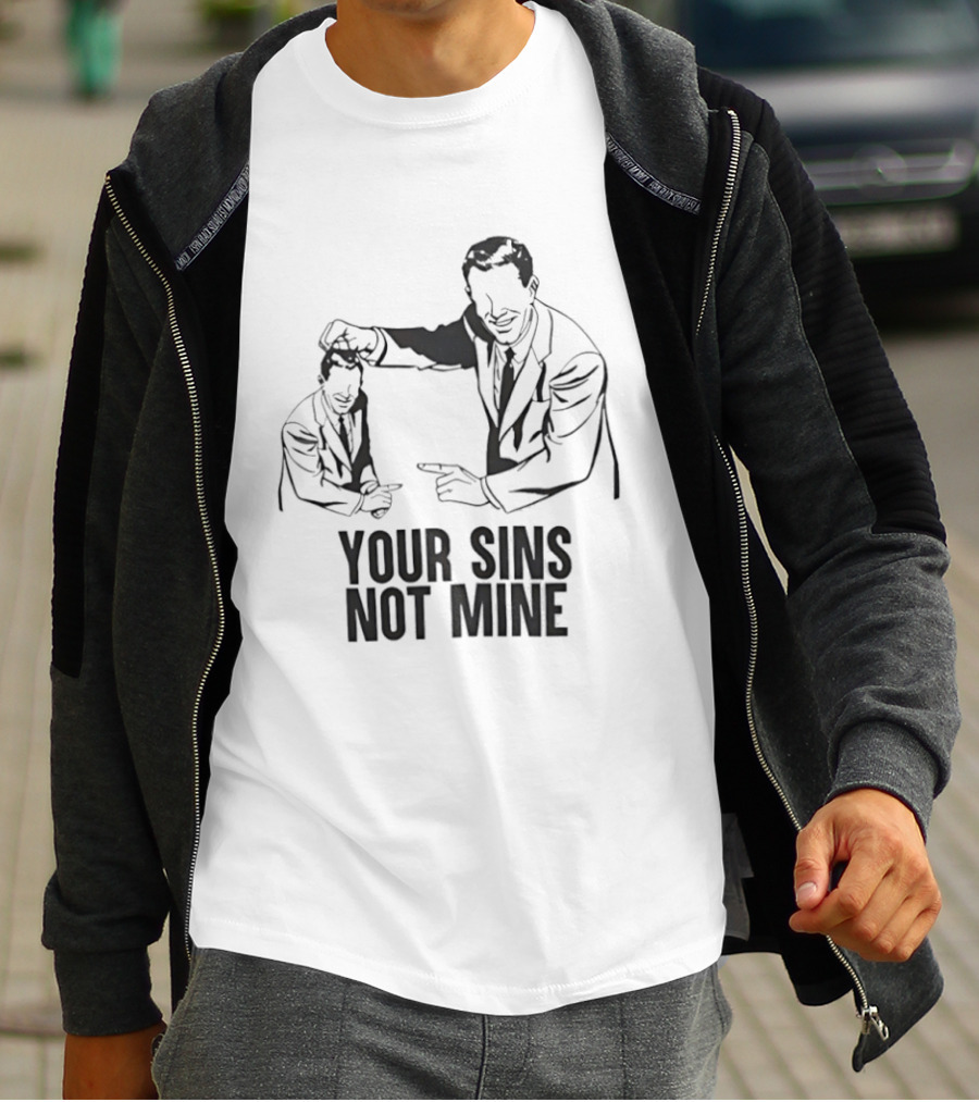 Your Sins Not Mine Retro Comic T-Shirt