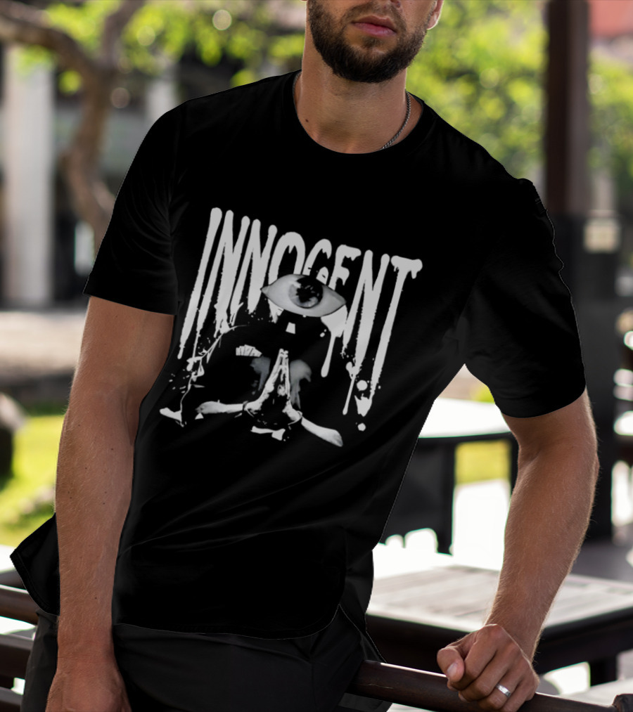 Innocent Eyes Pray White Splatter T-Shirt