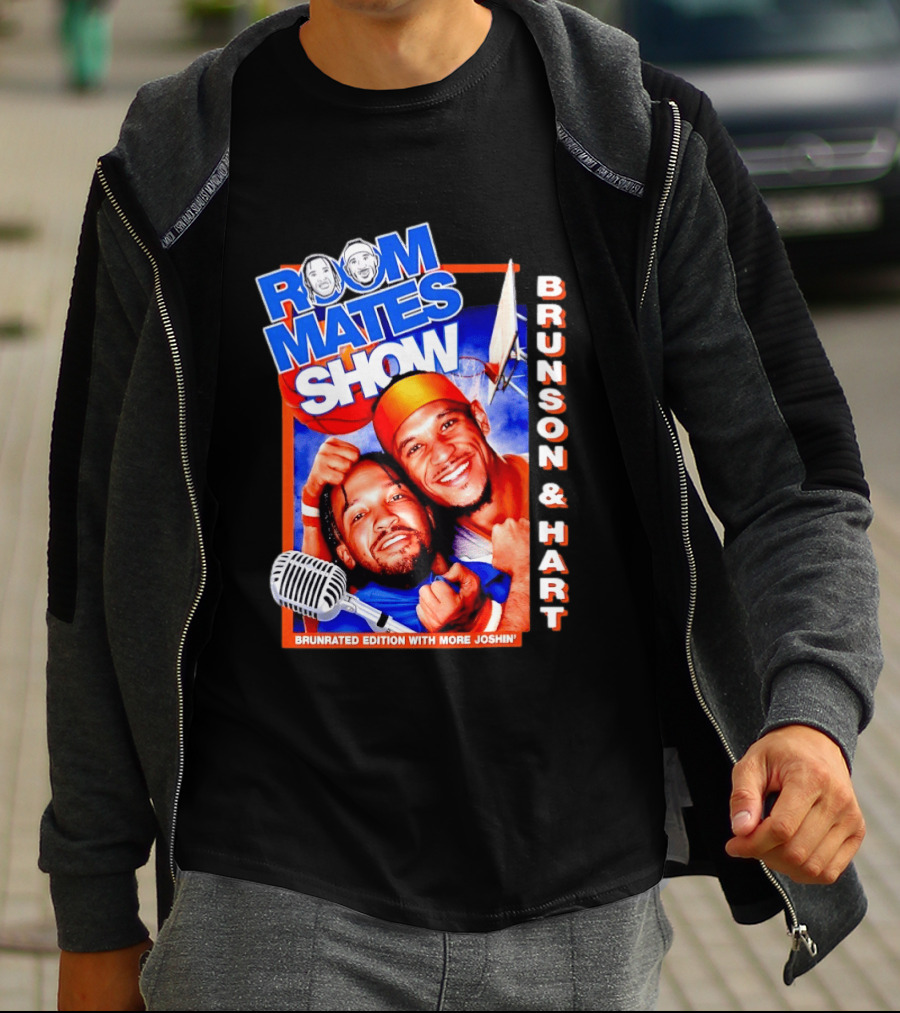 Roommates Show Brunson & Hart Brunrated Edition With More Joshin' New York Knicks T-Shirt