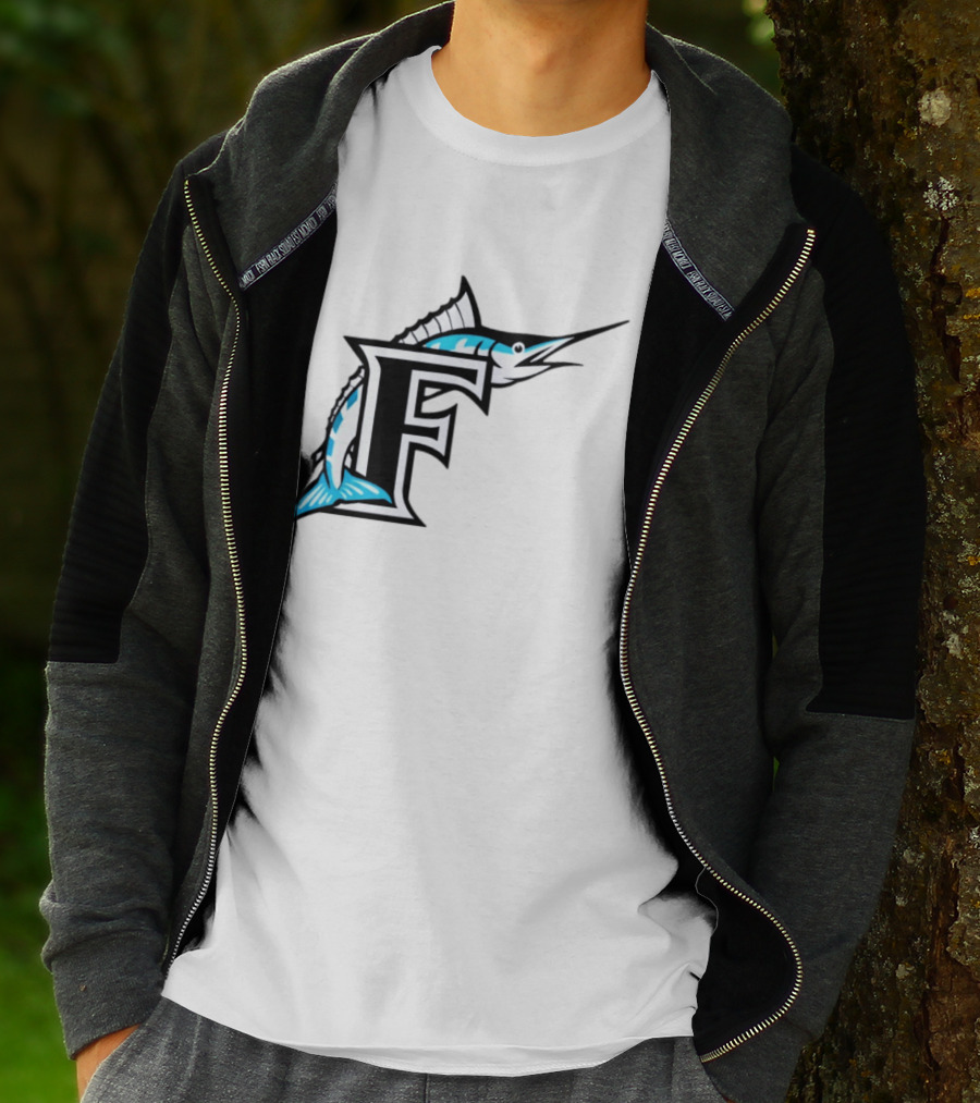 Florida Marlins Vintage F Logo Marlin T-Shirt
