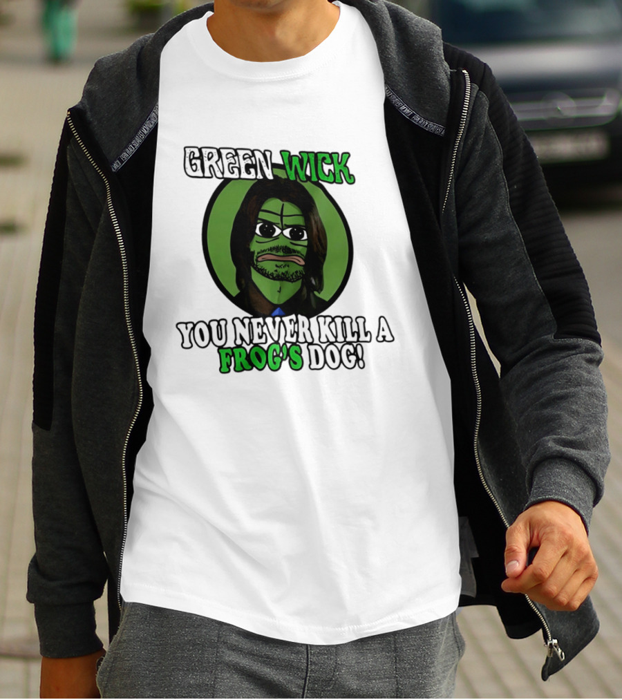 Green Wick You Never Kill A Frog's Dog T-Shirt