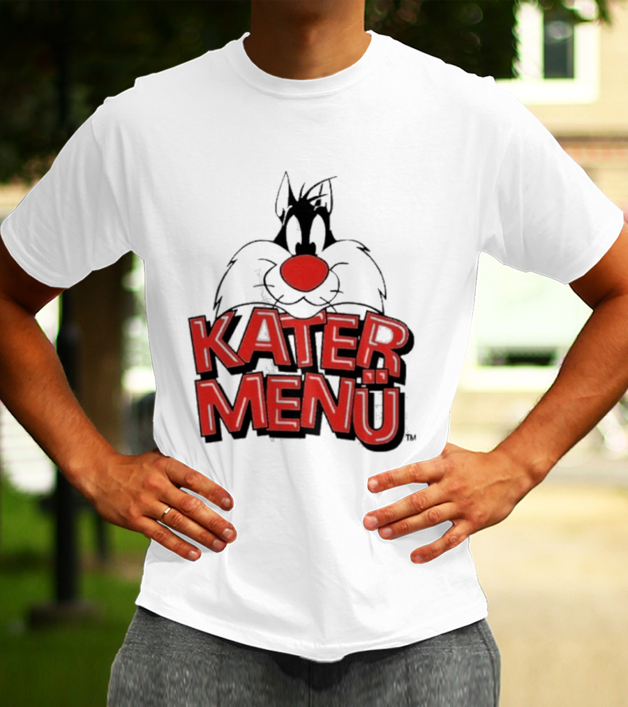 Kater Menü White Cat T-Shirt