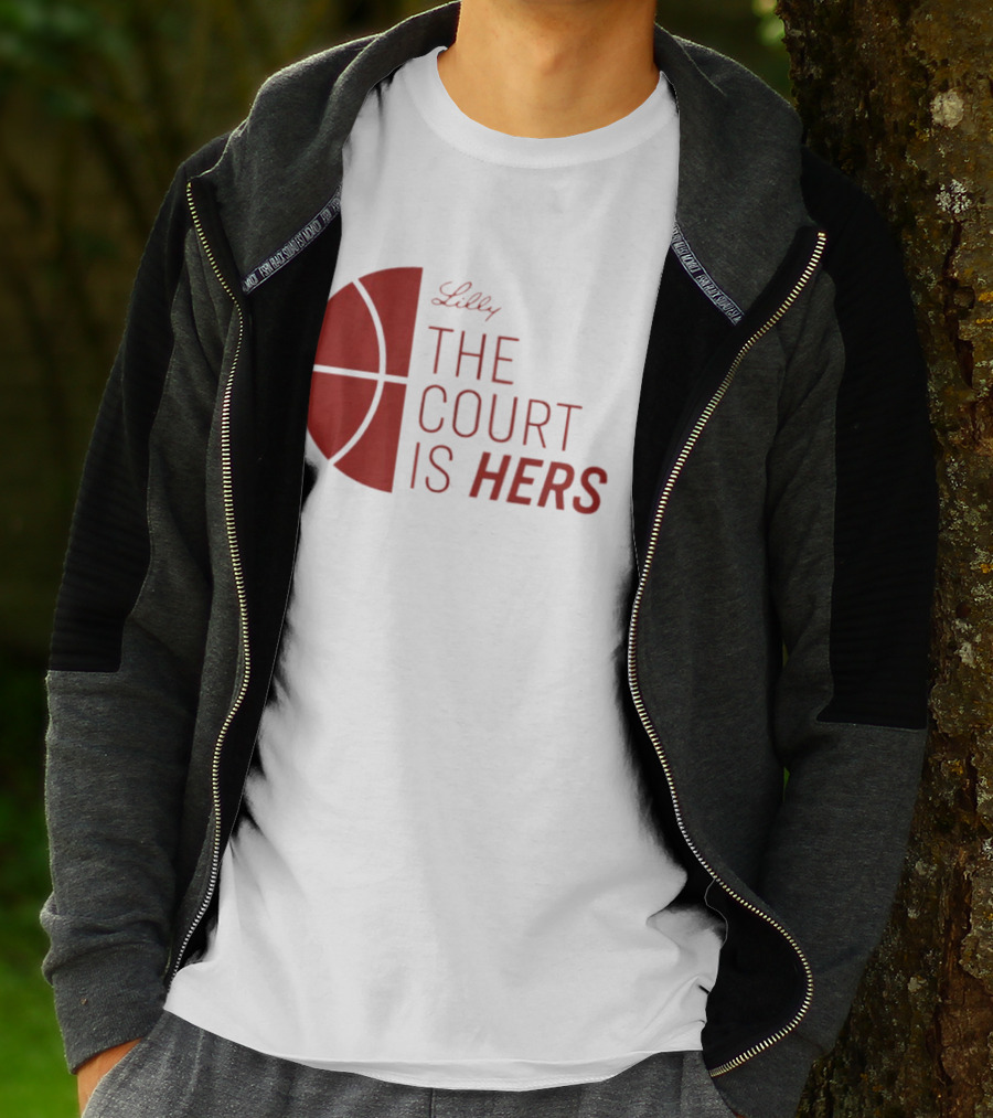 Lilly The Court Is Hers Basketball T-Shirt