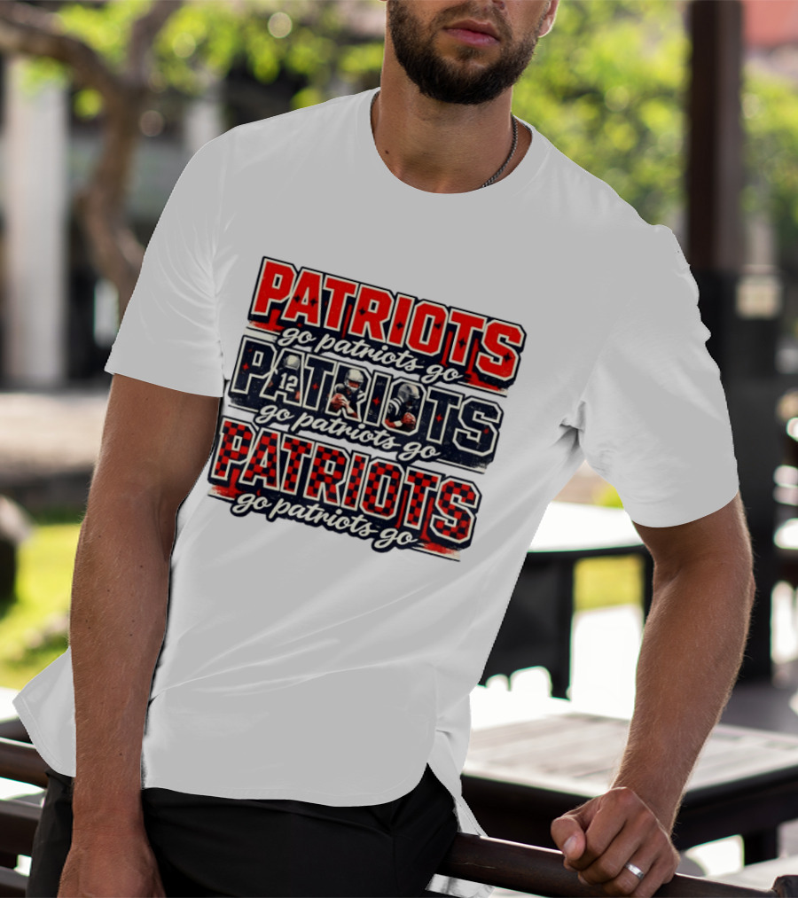 New England Patriots Go Patriots Go Football Game Day T-Shirt