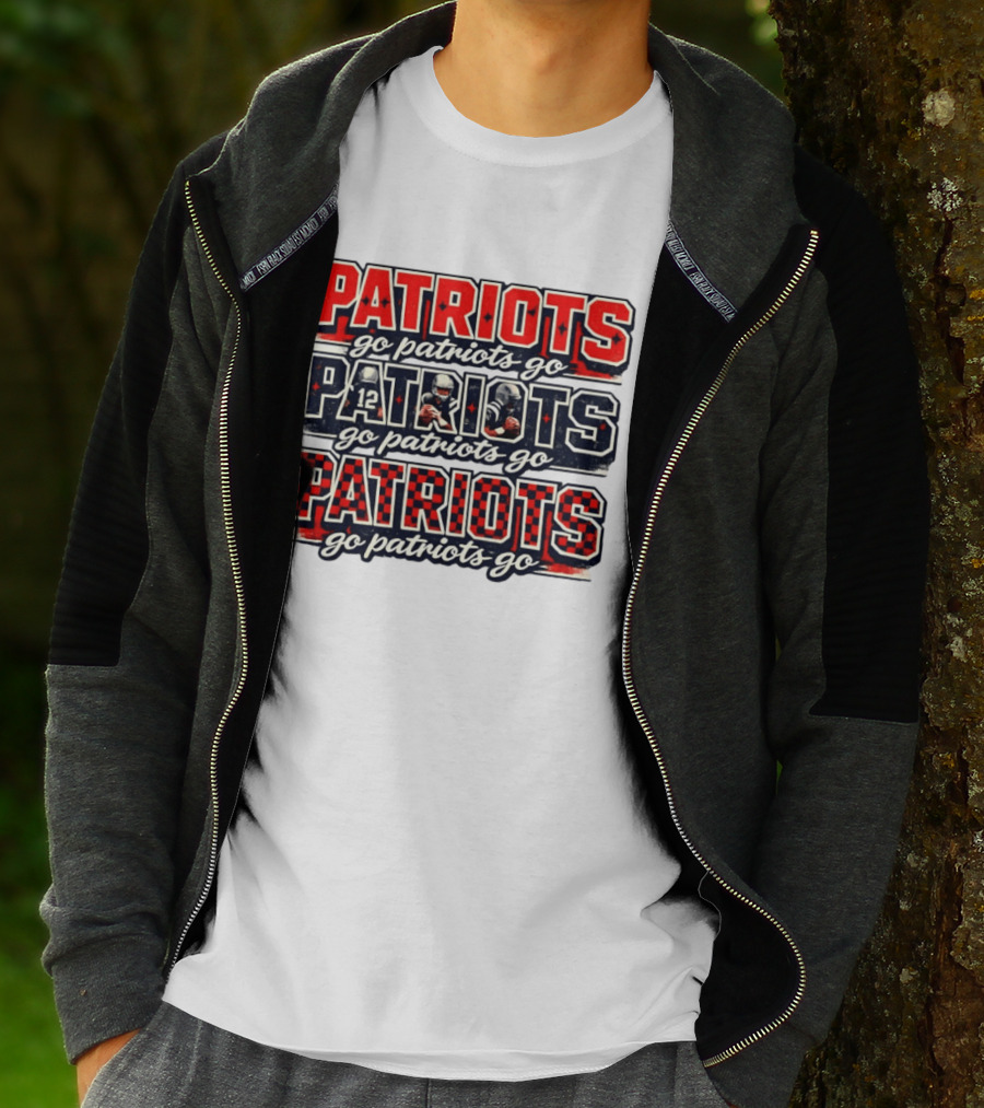 New England Patriots Go Patriots Go Football Game Day T-Shirt