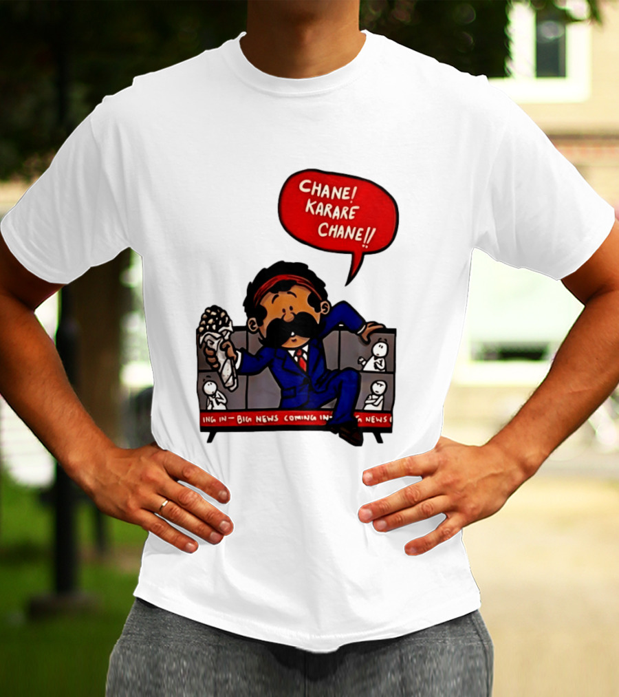 Chane Karare Chane Comic News Character Speech Bubble T-Shirt