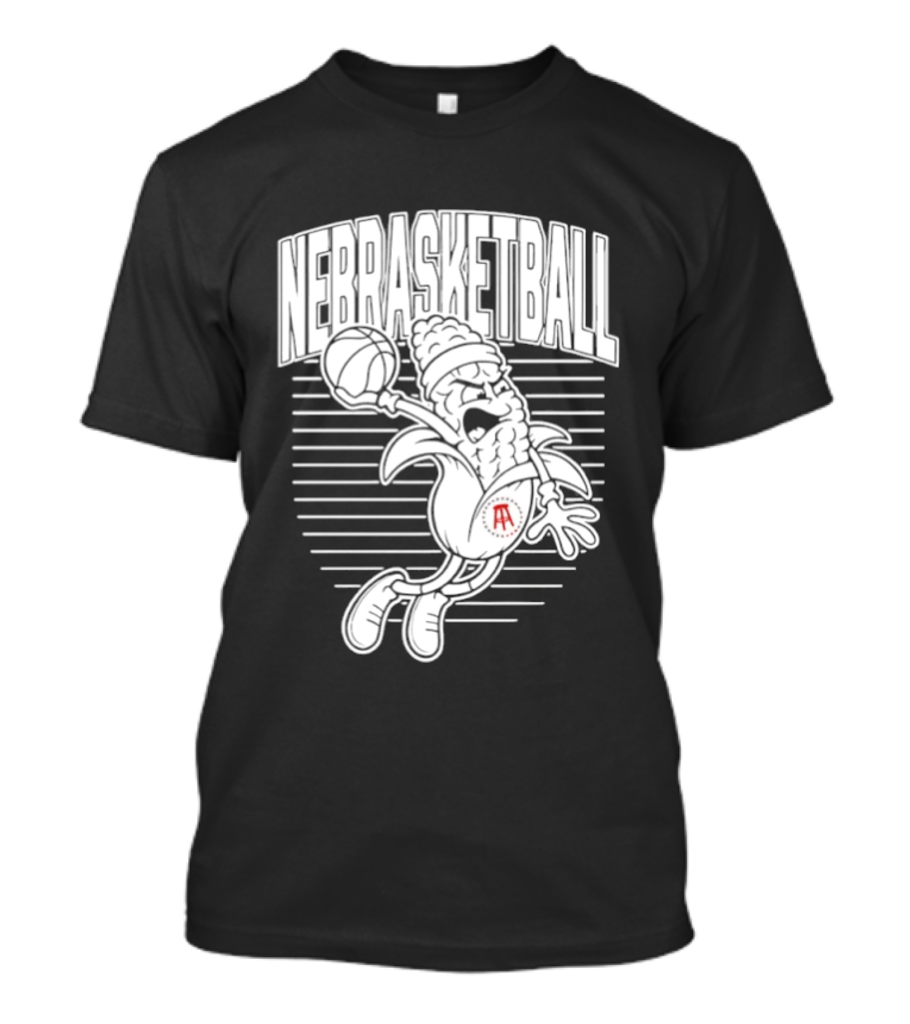 Nebraska Cornhuskers Basketball Slam Drunk Corn T-Shirt