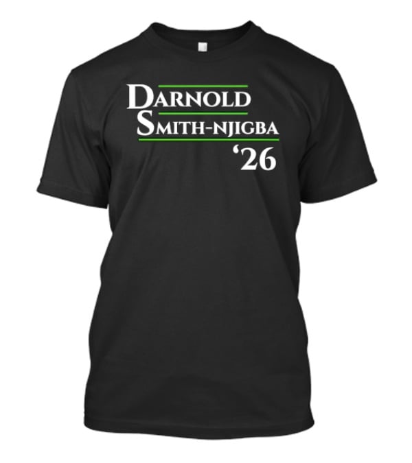 Darnold Smith Njigba '26 Seattle Seahawks Football Presidential Campaign T-Shirt