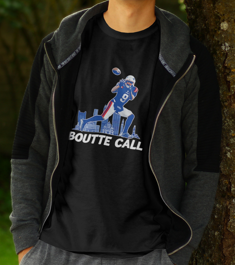 Kayshon Boutte Call New England Patriot Football City Skyline T-Shirt