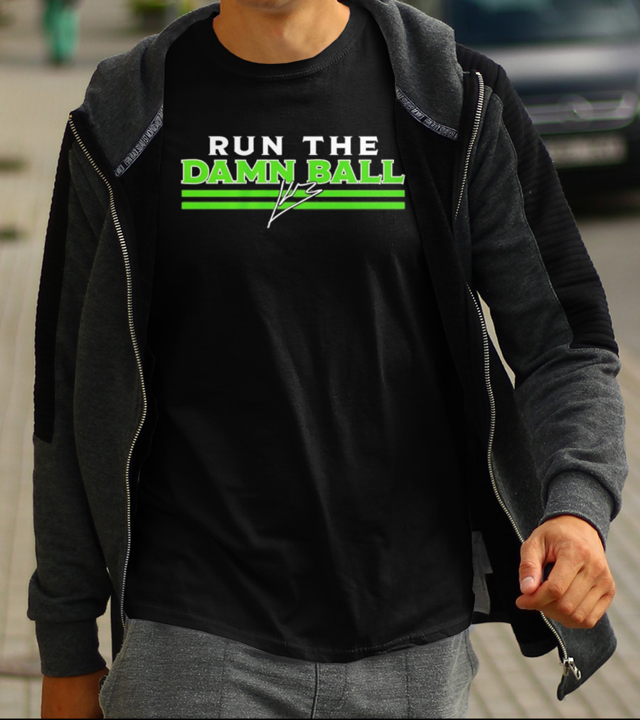 Kenneth Walker III Run The Damn Ball Seattle Seahawks T-Shirt