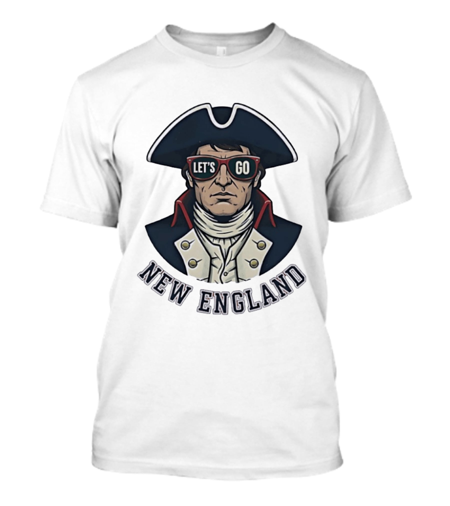 New England Patriots Let's Go American Patriot Football T-Shirt