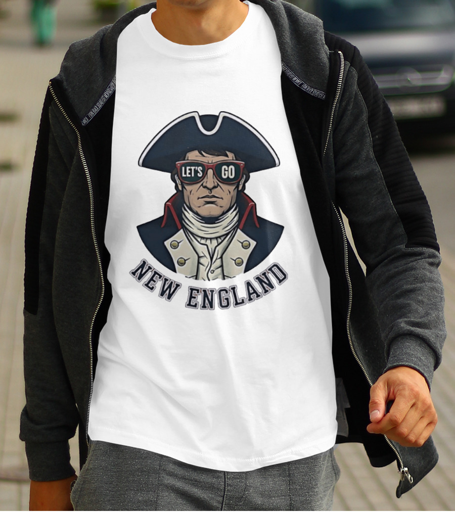 New England Patriots Let's Go American Patriot Football T-Shirt