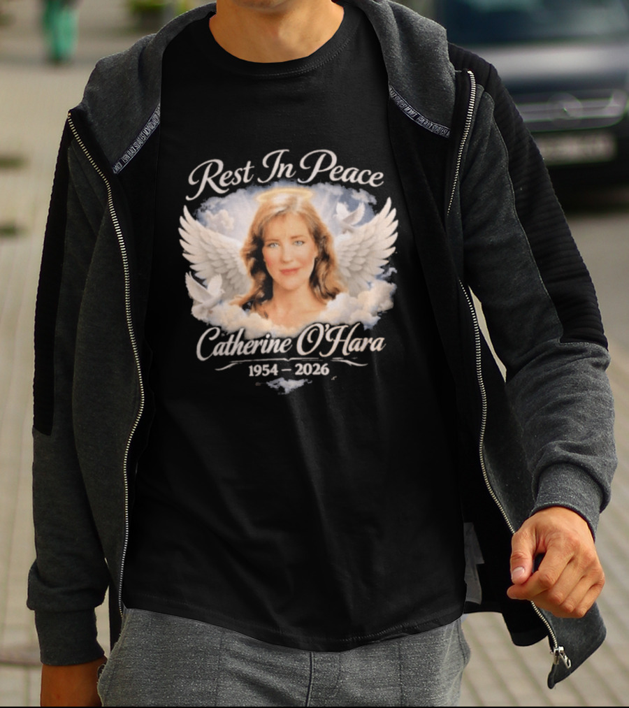 Rest In Peace Catherine O'Hara 1954 2026 Angel Wings Memorial T-Shirt